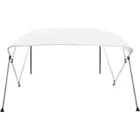 Syfax Bimini di Prua con Tendalino a 4 Archi Bianco 243x210x137 cm