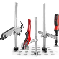 Bessey Elemento di serraggio con sbraccio fisso TW28 300/140 (maniglia a leva) | TW28-30-14H