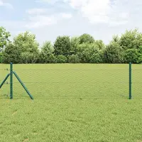Syfax Fissaggio a terra esagonale per recinzione 10 x 0,8 m Verde