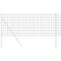 Syfax Recinzione Euro 0,4 x 25 m Ferro rivestito in PVC Grigio