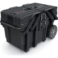 Keter | 15G Construction Site Tool Box, DIY, Black, 64.6 x 37.3 x 41 cm
