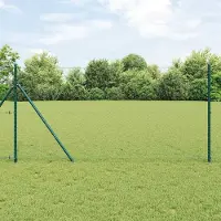 Syfax Fissaggio a terra esagonale per recinzione 10 x 1,4 m Verde