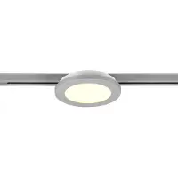 TRIO Lighting Camillus Luce a binario LED per DUOline, titanio, Ø 17 cm