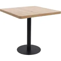 Prolenta Maison Exclusive - Tavolino da bistrot marrone chiaro 80x80 cm in MDF