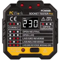 PCWORK , PCW06B, tester per prese di corrente