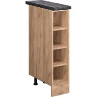Vicco Scaffale da cucina R-Line Rovere dorato 20 cm , AP Antracite, Model 46323