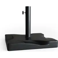 OK-Living Supporto per ombrellone Nero 42 x 42 cm, Model 31137