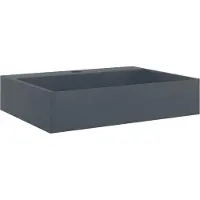 Syfax Lavandino 50x38x11 cm Blocco in Marmo/Minerale Antracite