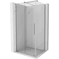 Mexen Velar cabina doccia scorrevole 130 x 100 cm, trasparente, cromo - 871-130-100-01-01