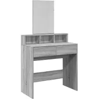 Syfax Toeletta con Specchio Grigio Sonoma 80x41x144,5 cm