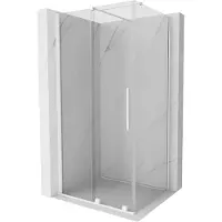 Mexen Velar cabina doccia scorrevole 120 x 110 cm, trasparente, bianca - 871-120-110-01-20