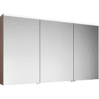 Burgbad armoire de toilette Eqio avec éclairage LED à poser, 3 portes, charnières centrales à gauche, 1400x800x170mm, SPGS140RF3180, SPGS140RF3180