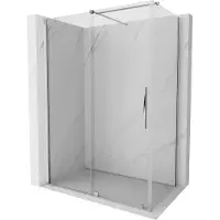 Mexen Velar cabina doccia scorrevole 150 x 70 cm, trasparente, cromo - 871-150-070-01-01