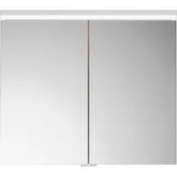 Burgbad Lin20 Armoires de toilette avec éclairage LED, 2 portes, 800x700x170mm, SPQK080F5357, SPQK080F5357