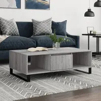 Prolenta Maison Exclusive - Tavolino grigio Sonoma 104x60x35 cm Materiale ligneo