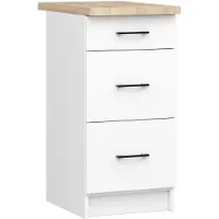 Akord Armadio Oliwia Con Piano Bianco 40X46X85 Cm