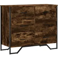 Syfax Cassettiera Rovere Sonoma 91x35,5x74,5 cm in Truciolato