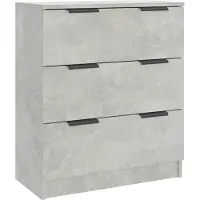 Syfax Credenza Grigio Cemento 60x30x70 cm in Legno Multistrato
