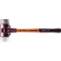 HALDER Mazza SIMPLEX soft-face con alloggiamento TE e manico in legno, Ø 60, superplastica / metallo morbido