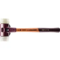 HALDER Mazza SIMPLEX soft-face con alloggiamento TE e manico in legno, Ø 40, superplastica / nylon