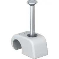OBO 100 pezzi Bettermann Clip adesiva con chiodo 2027 25 LGR 2228823