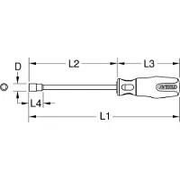 Ks Tools 159.1209 Socket wrench Spanner size (metric): 11 mm