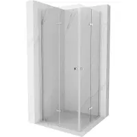 Mexen Lima Duo cabina doccia pieghevole 70 x 70 cm, trasparente, cromo - 856-070-070-02-00