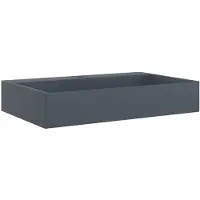Syfax Lavandino 60x38x11 cm Blocco in Marmo/Minerale Antracite