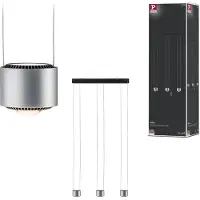 Paulmann Lampada LED a sospensione Aldan, alluminio, dimmerabile, a 3 luci.