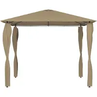 Syfax Gazebo con Montanti Rivestiti 3x3x2,6 m Talpa 160 g/m²