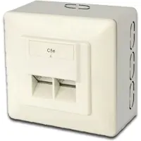 Digitus scatola da parete Cat. 5e, classe D, 2 x RJ45, schermato