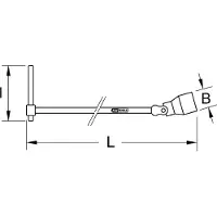 Ks Tools Chiave a T per giunti XL 11 mm - 517.1111