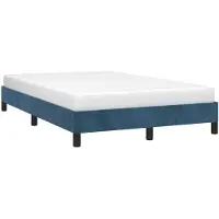Syfax Giroletto senza Materasso Blu Scuro 120x200 cm in Velluto
