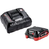 Metabo Set base 1x batteria LiHD 12 V 4,0 Ah ( 625349000 ) + caricatore ASC 55 ( 627044000 )