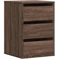 Syfax Cassettiera Angolo Rovere Marrone 40x41x58cm Legno Multistrato