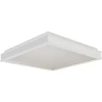 V-TAC Plafoniera LED, metallo, bianco, dimmerabile, 4000K, L 50 cm