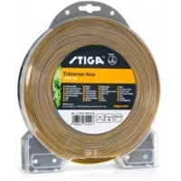 Stiga Filo per decespugliatore Tigre, lunghezza 87 m, diametro 2,4 mm, materiale laminato rotondo, filo di nylon