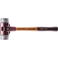 HALDER Mazza SIMPLEX soft-face con alloggiamento TE e manico in legno, Ø 40, metallo morbido