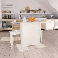 Prolenta Maison Exclusive - Tavolo da pranzo bianco 110x60x75 cm Materiale ligneo