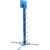 Wiltec Supporto per piegatrice e bordatrice 810 x 450 mm con base, sospensione per rulli profilati, montaggio a pavimento, supporto per macchina trasportatrice