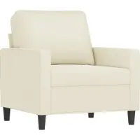 Syfax set divano 3 pezzi con cuscini in velluto crema