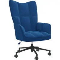 Syfax Sedia Relax Blu in Velluto