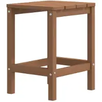 Syfax Tavolo da Giardino Adirondack Marrone 38x38x46 cm HDPE