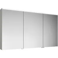 Burgbad armoire de toilette Eqio avec éclairage LED à poser, 3 portes, charnières centrales à gauche, 1400x800x170mm, SPGS140RF2009, SPGS140RF2009
