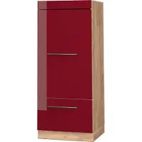 Vicco Mobile cucina dispensa Fame-Line Bordeaux lucido/Rovere dorato 60 cm, Model 38617