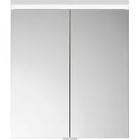 Burgbad Lin20 Armoires de toilette avec éclairage LED, 2 portes, 600x700x170mm, SPQK060F5355, SPQK060F5355