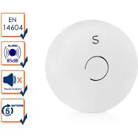 Smartwares Rivelatore di fumo fotoelettrico con batteria sostituibile, adatto alle cucine