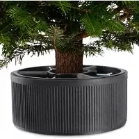 Kadax , supporto per albero di Natale "Andel", supporto per albero di Natale in plastica riciclata, grafite, altezza albero fino a 150 cm