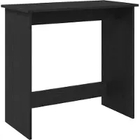 Syfax Scrivania Nera 80x40x75 cm in Legno Multistrato