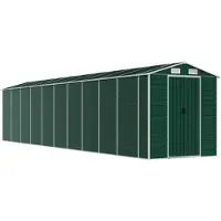 Syfax Capanno da Giardino Verde 191x895x198 cm in Acciaio Zincato